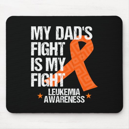 Vater für Bewusstsein - Orange Ribbon - Geschenkid Mousepad (Vorne)