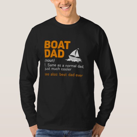 Vater für Boote: Bester Vater T-Shirt (Vorderseite)