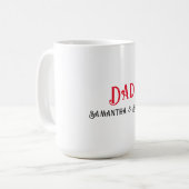 Vater für Celebration Kaffeetasse (Vorderseite Links)