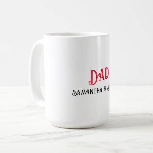 Vater für Celebration Kaffeetasse (Vorderseite Links)