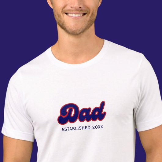 Vater für das benutzerdefinierte Jahr Tri-Blend Shirt