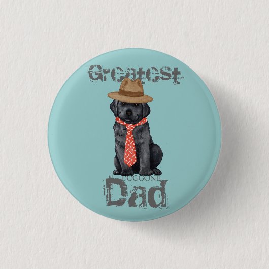 Vater für das Schwarze Labor Button (Vorderseite)