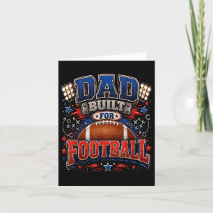 Vater für Football gebaut Funny Fathers Day Karte