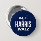 Väter für Harris Walz Button (Vorne & Hinten)