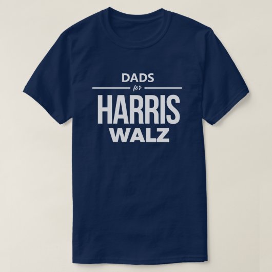 Väter für Harris Walz T-Shirt (Design vorne)
