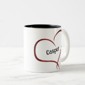 Vater für Hunde Zweifarbige Tasse (VorderseiteRechts)