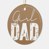 Vater für Männer stolz Vater eines Mädchenvaters Keramik Ornament (Links)