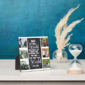 Vater für mich bist du die Welt Custom 6 FotoColla Fotoplatte (InSitu)