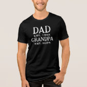 Vater für Opa 2025 Tri-Blend Shirt (Vorderseite)