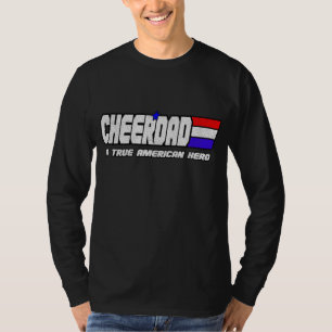 Vater für Vater, die Tochter Cheerleade unterstütz T-Shirt