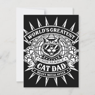 Vater für weltbeste Schwermetalle Postkarte