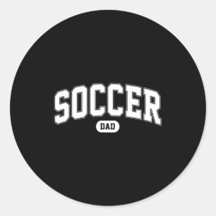 Vater Fußball Fußballfan Vatertag T-Shirt Runder Aufkleber
