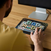 Vater-Gamer-Player für die Pixelstufe nach oben Mousepad