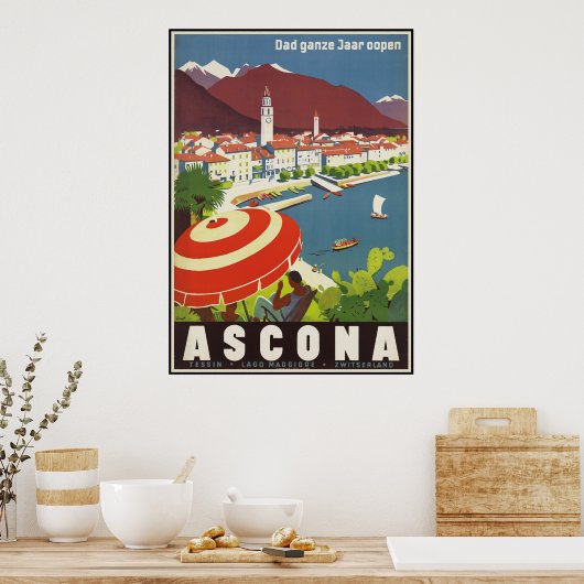 Vater ganze Jaar Oopen Ascona Poster (Küche)