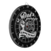 Vater Garage Bierbrauerei Dartscheibe (Vorderseite Links)