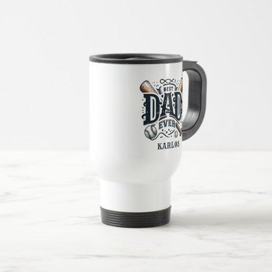 Väter geben besten Baseball-Vater je Coffee Tasse (VorderseiteRechts)