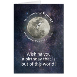 Vater Geburtstag Bis zum Mond und zurück