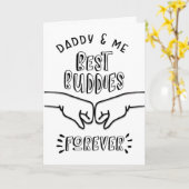 Vater Geburtstag - Daddy & Me, die besten Buddies Karte (Gelbe Blume)