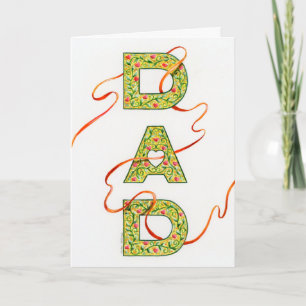 Vater Geburtstag Hand Lettering Dankeschön Grußkar Karte