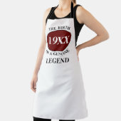 Vater Geburtstag Legende jedes Jahr Name Red Black Schürze (InSitu)