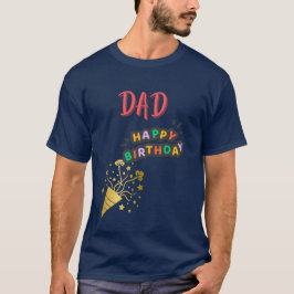 Vater Geburtstag Vater Goldene Fülle Personalisier T-Shirt