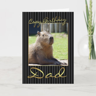 Vater-Geburtstags-Karte mit Capybara Karte