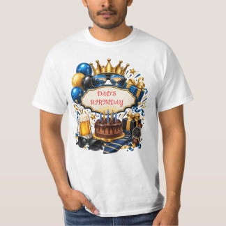Vater Geburtstags-T-Shirt Personalisiertes Geburts T-Shirt