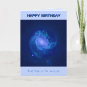 Vater Geburtstagsgalaxie Karte (Vorderseite)