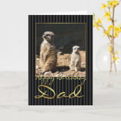 Vater Geburtstagskarte mit Merkat Karte (Gelbe Blume)