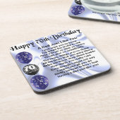 Vater-Gedicht-70. Geburtstag Untersetzer (Linke Seite)