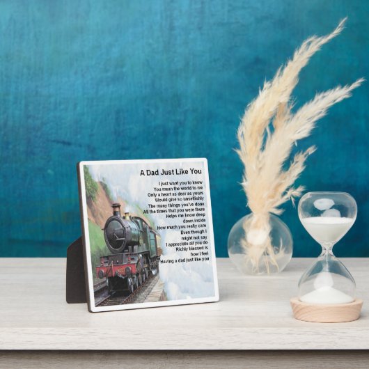 Vater Gedicht Plaque - Bahndesign Fotoplatte (InSitu)