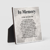 Vater Gedicht Plaque - im Speicherdesign Fotoplatte (Vorderseite)