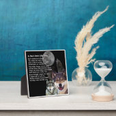Vater Gedicht Plaque - Wolf Design Fotoplatte (InSitu)