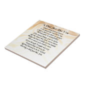 Vater-Gedicht - Silk Sahneentwurf Fliese (Seite)