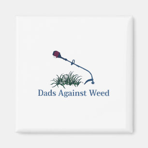 Väter gegen den Rasenmäher aus Shirt mit Unkraut Magnet