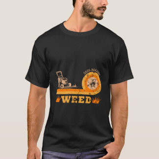 Vater gegen die Rasenmäher aus Unkrautgärten T-Shirt
