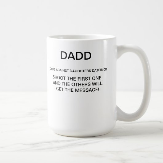 VATER GEGEN TOCHTER DATEING KAFFEETASSE (Rechts)