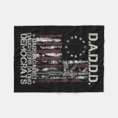 Vater gegen Töchter Verabredete Demokraten (auf Ba Fleecedecke (Vorderseite (Horizontal))