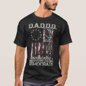 Vater gegen Töchter Verabredete Demokraten (auf Ba T-Shirt (Vorderseite)