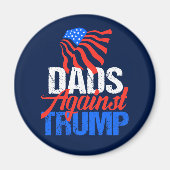 Vater gegen Trump 2024 Wahl blau Magnet (Vorne)