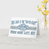 Vater gehen zum Typ Karte (Gelbe Blume)