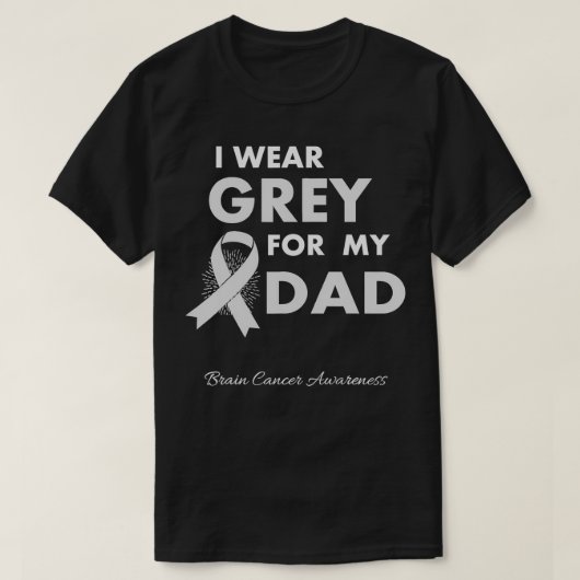Vater Gehirntumor Bewusstsein Überlebende Ribbon M T-Shirt (Design vorne)