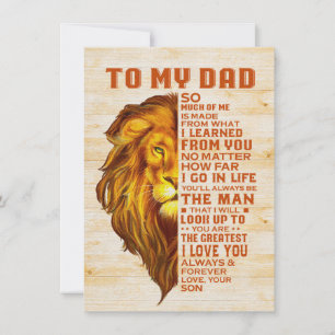 Vater Geschenk an meinen Vater Ich Liebe Sie Einladung