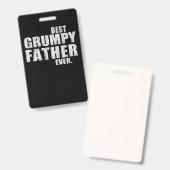 Vater-Geschenk| Beste Grumpy Vater-Geschenk-Idee Ausweis (Vorder- & Rückseite)