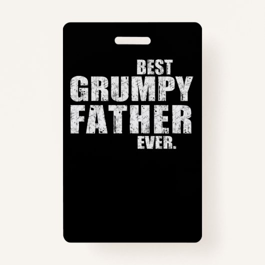 Vater-Geschenk| Beste Grumpy Vater-Geschenk-Idee Ausweis (Vorderseite)