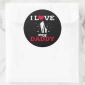 Vater Geschenk/Daddy Geschenk/I Liebe Mein Daddy S Runder Aufkleber (Tasche)