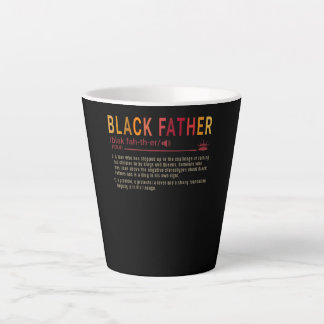 Vater-Geschenk | Definition Vater Black Father Gif Milchtasse