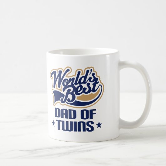 Vater Geschenk-der Tasse der Zwillings-(Welten am (Rechts)