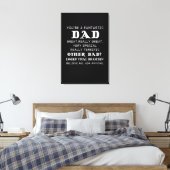 Vater-Geschenk | Du bist ein fantastischer Vater G Leinwanddruck (Insitu (Schlafzimmer))