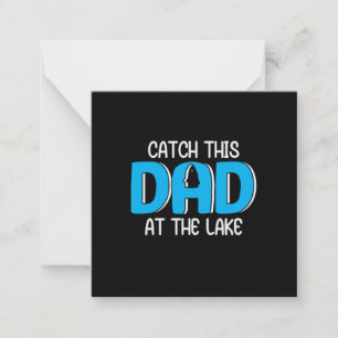 Vater-Geschenk für diesen Dad am See Mitteilungskarte